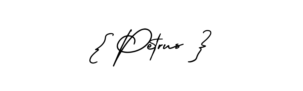 Make a beautiful signature design for name { Petrus }. With this signature (AmerikaSignatureDemo-Regular) style, you can create a handwritten signature for free. { Petrus } signature style 3 images and pictures png
