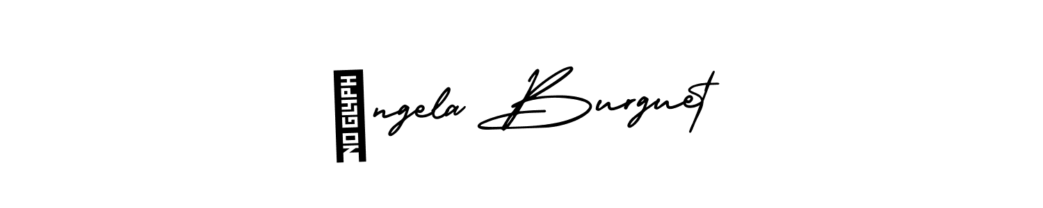 Create a beautiful signature design for name Ángela Burguet. With this signature (AmerikaSignatureDemo-Regular) fonts, you can make a handwritten signature for free. Ángela Burguet signature style 3 images and pictures png