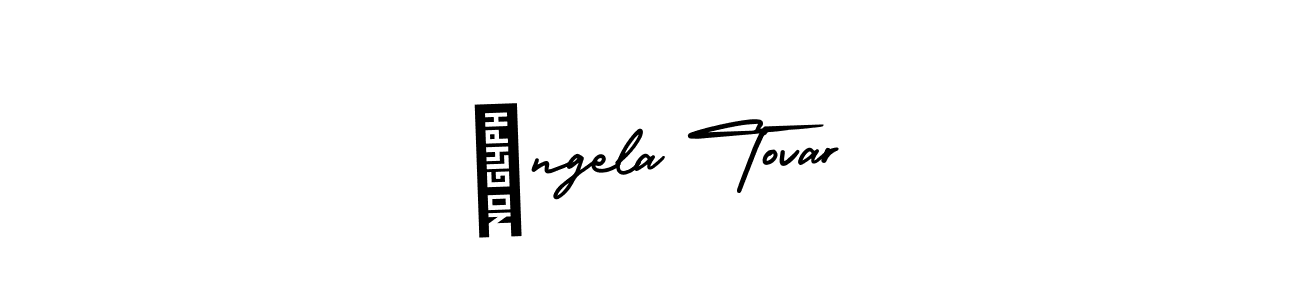 How to make Ángela Tovar signature? AmerikaSignatureDemo-Regular is a professional autograph style. Create handwritten signature for Ángela Tovar name. Ángela Tovar signature style 3 images and pictures png