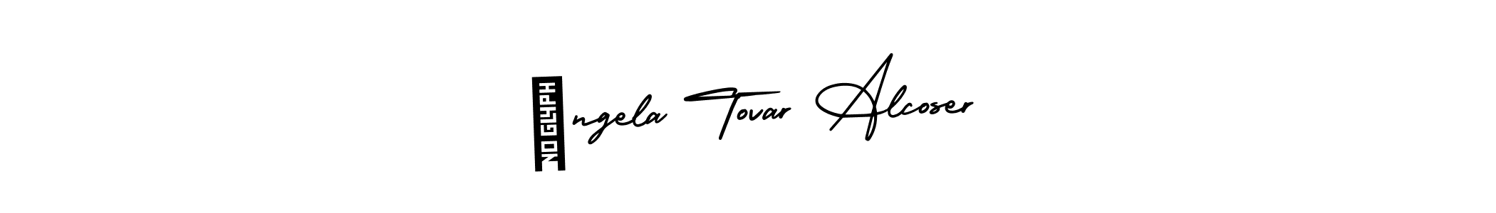 How to Draw Ángela Tovar Alcoser signature style? AmerikaSignatureDemo-Regular is a latest design signature styles for name Ángela Tovar Alcoser. Ángela Tovar Alcoser signature style 3 images and pictures png