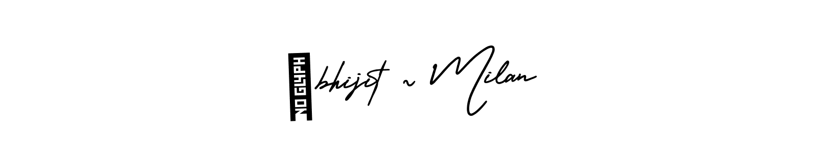 Make a beautiful signature design for name Ãbhijit ~ Milan. With this signature (AmerikaSignatureDemo-Regular) style, you can create a handwritten signature for free. Ãbhijit ~ Milan signature style 3 images and pictures png