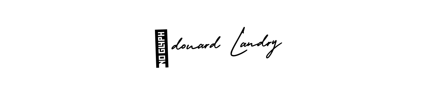 Make a beautiful signature design for name Édouard Landry. With this signature (AmerikaSignatureDemo-Regular) style, you can create a handwritten signature for free. Édouard Landry signature style 3 images and pictures png