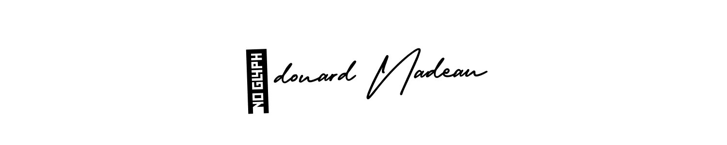 How to make Édouard Nadeau name signature. Use AmerikaSignatureDemo-Regular style for creating short signs online. This is the latest handwritten sign. Édouard Nadeau signature style 3 images and pictures png