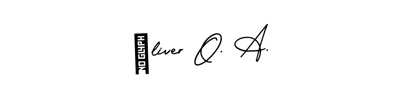 Also we have Óliver O. A. name is the best signature style. Create professional handwritten signature collection using AmerikaSignatureDemo-Regular autograph style. Óliver O. A. signature style 3 images and pictures png