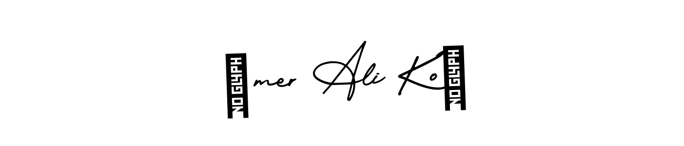 Check out images of Autograph of Ömer Ali Koç name. Actor Ömer Ali Koç Signature Style. AmerikaSignatureDemo-Regular is a professional sign style online. Ömer Ali Koç signature style 3 images and pictures png