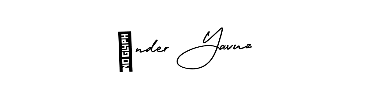 The best way (AmerikaSignatureDemo-Regular) to make a short signature is to pick only two or three words in your name. The name Önder Yavuz include a total of six letters. For converting this name. Önder Yavuz signature style 3 images and pictures png