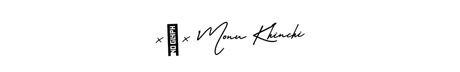 Also we have ×͜× Monu Khinchi name is the best signature style. Create professional handwritten signature collection using AmerikaSignatureDemo-Regular autograph style. ×͜× Monu Khinchi signature style 3 images and pictures png
