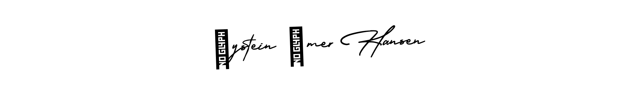 This is the best signature style for the Øystein Ömer Hansen name. Also you like these signature font (AmerikaSignatureDemo-Regular). Mix name signature. Øystein Ömer Hansen signature style 3 images and pictures png