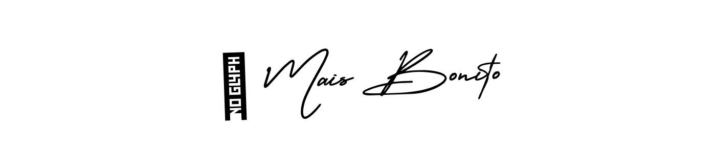 Use a signature maker to create a handwritten signature online. With this signature software, you can design (AmerikaSignatureDemo-Regular) your own signature for name é Mais Bonito. é Mais Bonito signature style 3 images and pictures png