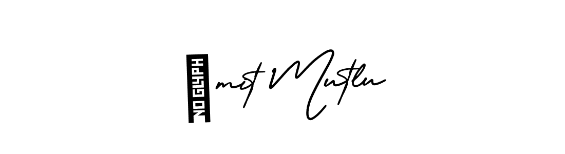 Make a beautiful signature design for name ümit Mutlu. With this signature (AmerikaSignatureDemo-Regular) style, you can create a handwritten signature for free. ümit Mutlu signature style 3 images and pictures png