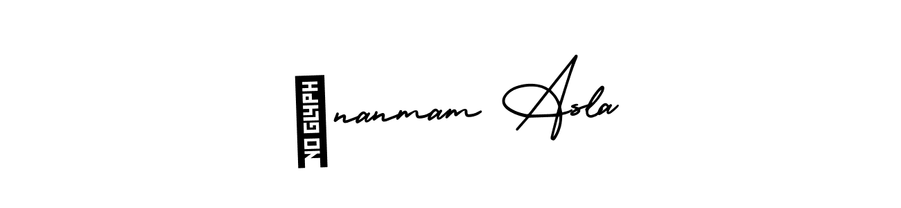 The best way (AmerikaSignatureDemo-Regular) to make a short signature is to pick only two or three words in your name. The name İnanmam Asla include a total of six letters. For converting this name. İnanmam Asla signature style 3 images and pictures png