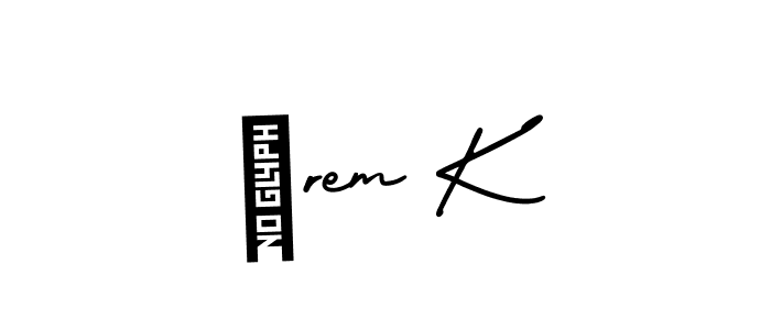 Here are the top 10 professional signature styles for the name İrem K. These are the best autograph styles you can use for your name. İrem K signature style 3 images and pictures png