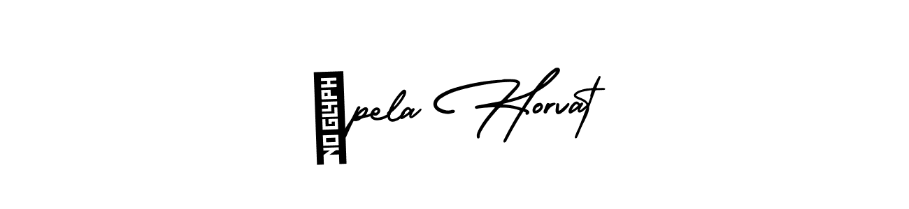 Design your own signature with our free online signature maker. With this signature software, you can create a handwritten (AmerikaSignatureDemo-Regular) signature for name Špela Horvat. Špela Horvat signature style 3 images and pictures png