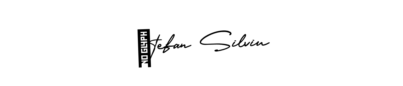 See photos of Ștefan Silviu official signature by Spectra . Check more albums & portfolios. Read reviews & check more about AmerikaSignatureDemo-Regular font. Ștefan Silviu signature style 3 images and pictures png