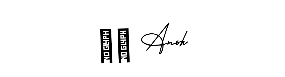 Design your own signature with our free online signature maker. With this signature software, you can create a handwritten (AmerikaSignatureDemo-Regular) signature for name रु Ansh. रु Ansh signature style 3 images and pictures png
