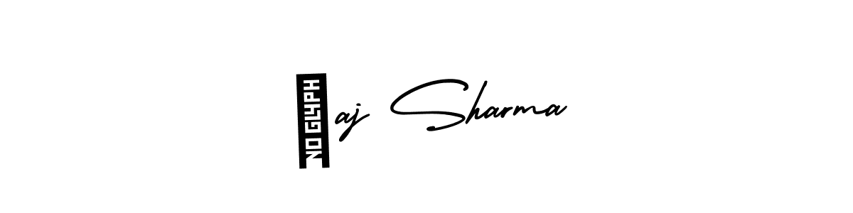 Create a beautiful signature design for name रaj Sharma. With this signature (AmerikaSignatureDemo-Regular) fonts, you can make a handwritten signature for free. रaj Sharma signature style 3 images and pictures png