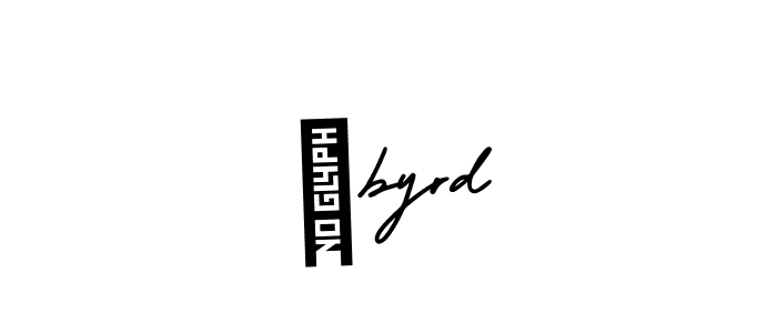 How to make ฺbyrd name signature. Use AmerikaSignatureDemo-Regular style for creating short signs online. This is the latest handwritten sign. ฺbyrd signature style 3 images and pictures png