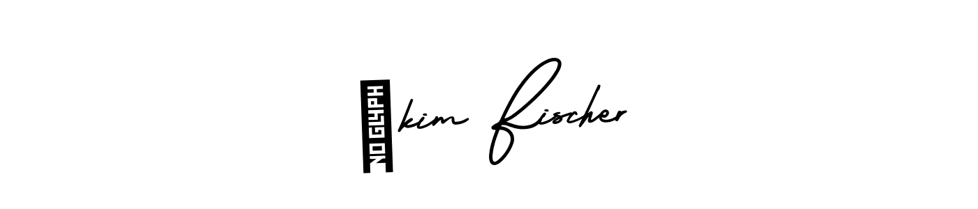 The best way (AmerikaSignatureDemo-Regular) to make a short signature is to pick only two or three words in your name. The name ​kim Fischer include a total of six letters. For converting this name. ​kim Fischer signature style 3 images and pictures png