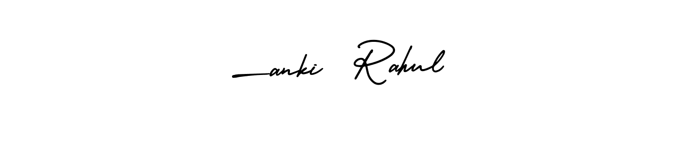 How to make —anki  Rahul signature? AmerikaSignatureDemo-Regular is a professional autograph style. Create handwritten signature for —anki  Rahul name. —anki  Rahul signature style 3 images and pictures png