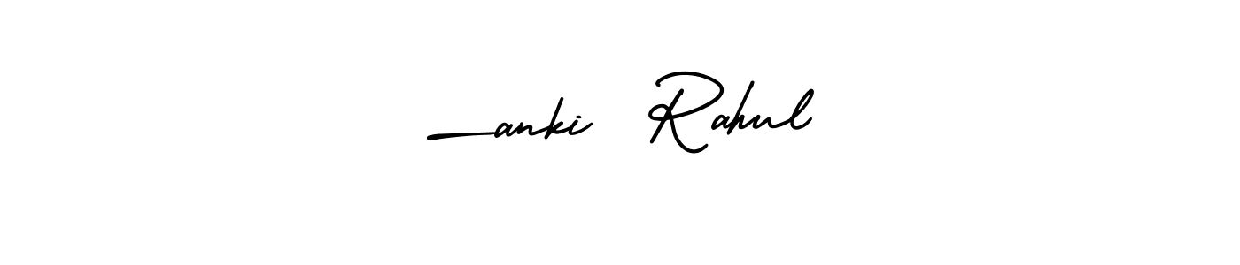 You should practise on your own different ways (AmerikaSignatureDemo-Regular) to write your name (—anki  Rahul) in signature. don't let someone else do it for you. —anki  Rahul signature style 3 images and pictures png