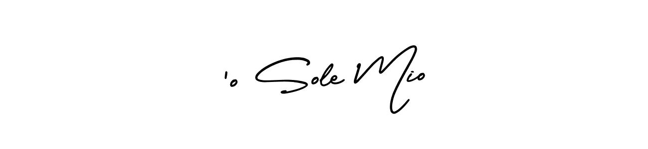 You should practise on your own different ways (AmerikaSignatureDemo-Regular) to write your name (‘o Sole Mio) in signature. don't let someone else do it for you. ‘o Sole Mio signature style 3 images and pictures png