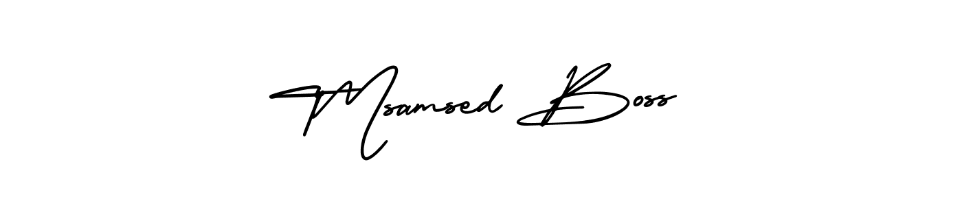 Make a beautiful signature design for name ™samsed Boss. With this signature (AmerikaSignatureDemo-Regular) style, you can create a handwritten signature for free. ™samsed Boss signature style 3 images and pictures png