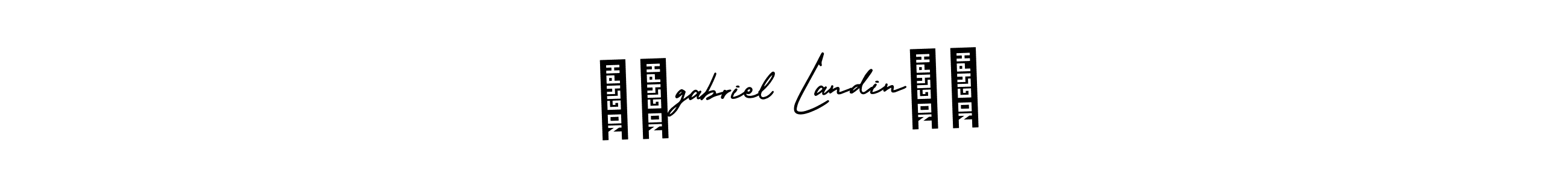 if you are searching for the best signature style for your name ❤️gabriel Landin❤️. so please give up your signature search. here we have designed multiple signature styles  using AmerikaSignatureDemo-Regular. ❤️gabriel Landin❤️ signature style 3 images and pictures png