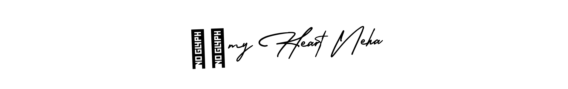 Make a beautiful signature design for name ❤️my Heart Neha. With this signature (AmerikaSignatureDemo-Regular) style, you can create a handwritten signature for free. ❤️my Heart Neha signature style 3 images and pictures png
