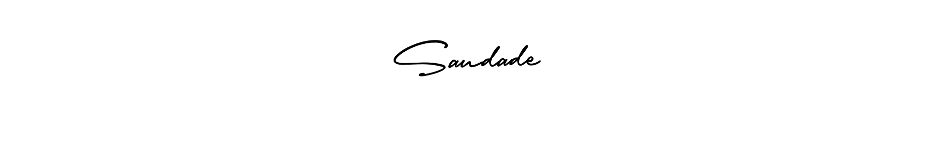 Make a beautiful signature design for name       Saudade      . Use this online signature maker to create a handwritten signature for free.       Saudade       signature style 3 images and pictures png
