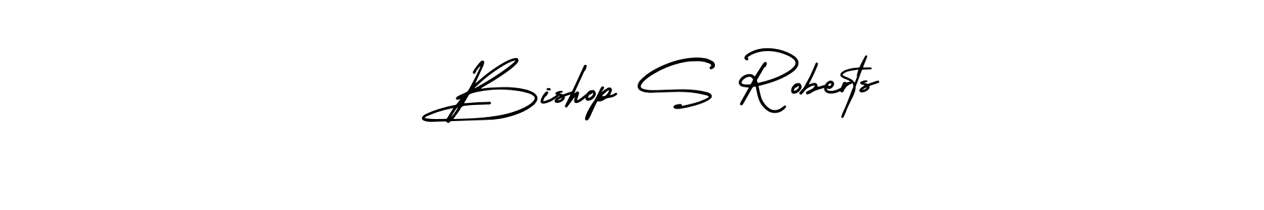 Use a signature maker to create a handwritten signature online. With this signature software, you can design (AmerikaSignatureDemo-Regular) your own signature for name   Bishop S Roberts.   Bishop S Roberts signature style 3 images and pictures png