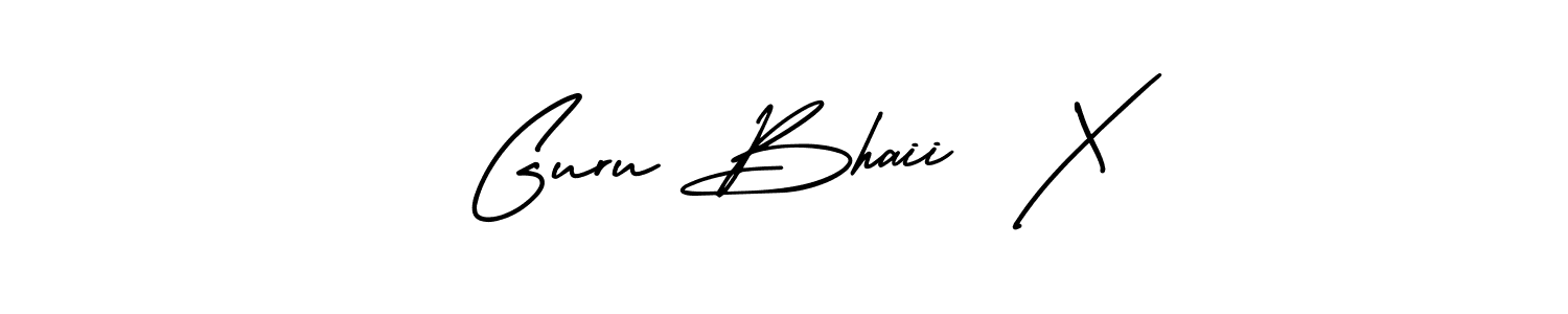 Also we have   Guru Bhaii  X name is the best signature style. Create professional handwritten signature collection using AmerikaSignatureDemo-Regular autograph style.   Guru Bhaii  X signature style 3 images and pictures png