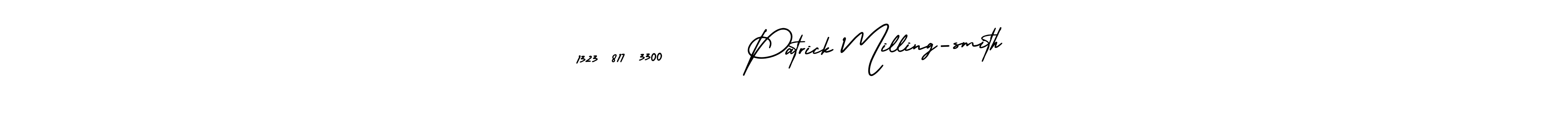 Use a signature maker to create a handwritten signature online. With this signature software, you can design (AmerikaSignatureDemo-Regular) your own signature for name  1323 817 3300      Patrick Milling-smith.  1323 817 3300      Patrick Milling-smith signature style 3 images and pictures png