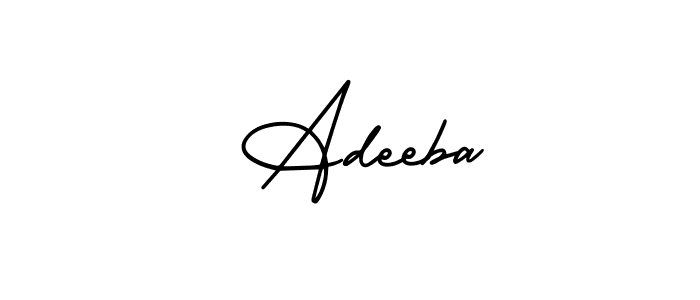 Once you've used our free online signature maker to create your best signature AmerikaSignatureDemo-Regular style, it's time to enjoy all of the benefits that  Adeeba name signing documents.  Adeeba signature style 3 images and pictures png