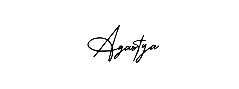 How to make  Agastya name signature. Use AmerikaSignatureDemo-Regular style for creating short signs online. This is the latest handwritten sign.  Agastya signature style 3 images and pictures png