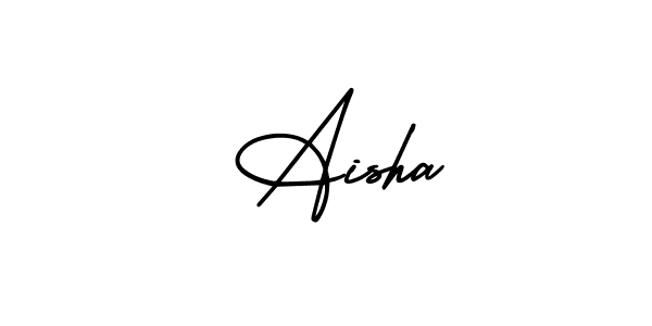 It looks lik you need a new signature style for name  Aisha. Design unique handwritten (AmerikaSignatureDemo-Regular) signature with our free signature maker in just a few clicks.  Aisha signature style 3 images and pictures png