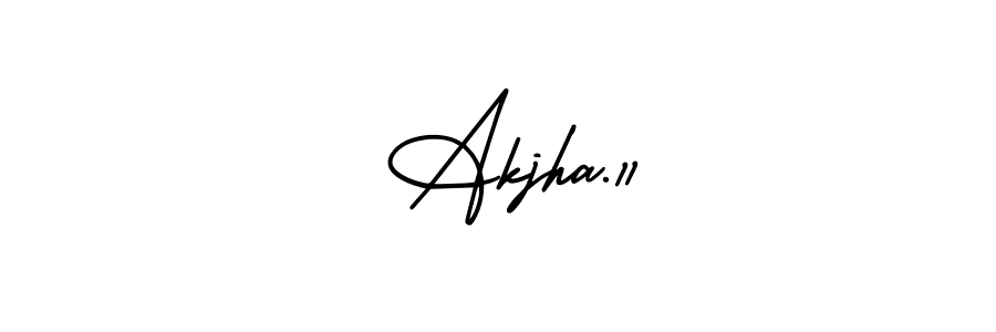 Design your own signature with our free online signature maker. With this signature software, you can create a handwritten (AmerikaSignatureDemo-Regular) signature for name  Akjha.11.  Akjha.11 signature style 3 images and pictures png