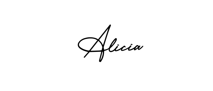 Check out images of Autograph of  Alicia name. Actor  Alicia Signature Style. AmerikaSignatureDemo-Regular is a professional sign style online.  Alicia signature style 3 images and pictures png