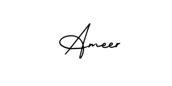 Also we have  Ameer name is the best signature style. Create professional handwritten signature collection using AmerikaSignatureDemo-Regular autograph style.  Ameer signature style 3 images and pictures png