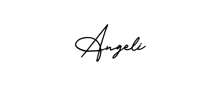 if you are searching for the best signature style for your name  Angeli. so please give up your signature search. here we have designed multiple signature styles  using AmerikaSignatureDemo-Regular.  Angeli signature style 3 images and pictures png