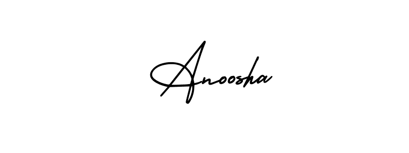 Also You can easily find your signature by using the search form. We will create  Anoosha name handwritten signature images for you free of cost using AmerikaSignatureDemo-Regular sign style.  Anoosha signature style 3 images and pictures png