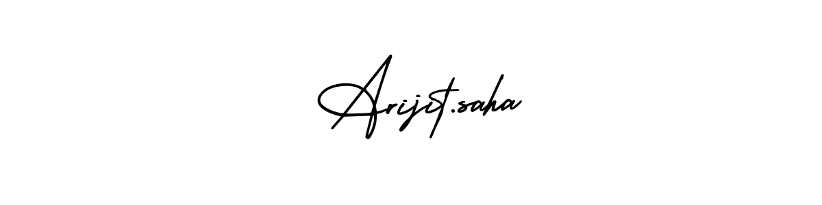 Use a signature maker to create a handwritten signature online. With this signature software, you can design (AmerikaSignatureDemo-Regular) your own signature for name  Arijit.saha.  Arijit.saha signature style 3 images and pictures png