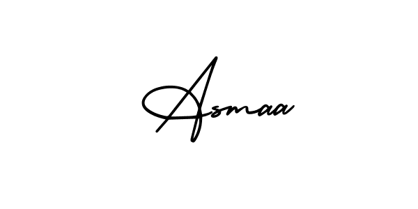 Make a beautiful signature design for name  Asmaa. With this signature (AmerikaSignatureDemo-Regular) style, you can create a handwritten signature for free.  Asmaa signature style 3 images and pictures png