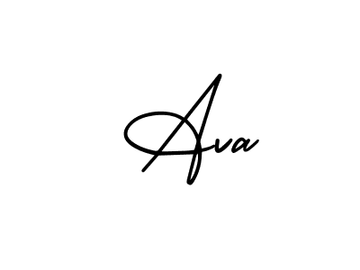 Design your own signature with our free online signature maker. With this signature software, you can create a handwritten (AmerikaSignatureDemo-Regular) signature for name  Ava.  Ava signature style 3 images and pictures png