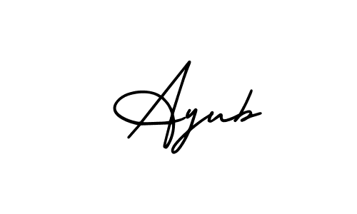 How to Draw  Ayub signature style? AmerikaSignatureDemo-Regular is a latest design signature styles for name  Ayub.  Ayub signature style 3 images and pictures png