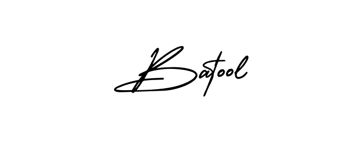 The best way (AmerikaSignatureDemo-Regular) to make a short signature is to pick only two or three words in your name. The name  Batool include a total of six letters. For converting this name.  Batool signature style 3 images and pictures png