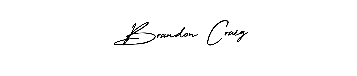 How to make  Brandon Craig name signature. Use AmerikaSignatureDemo-Regular style for creating short signs online. This is the latest handwritten sign.  Brandon Craig signature style 3 images and pictures png