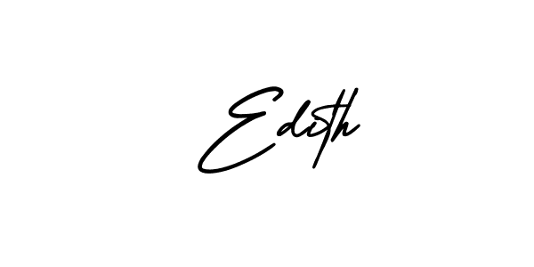 Make a beautiful signature design for name  Edith. With this signature (AmerikaSignatureDemo-Regular) style, you can create a handwritten signature for free.  Edith signature style 3 images and pictures png