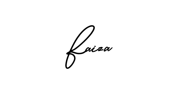 Also we have  Faiza name is the best signature style. Create professional handwritten signature collection using AmerikaSignatureDemo-Regular autograph style.  Faiza signature style 3 images and pictures png