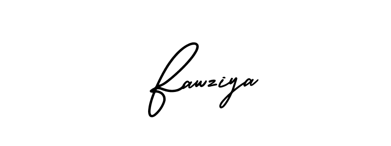 AmerikaSignatureDemo-Regular is a professional signature style that is perfect for those who want to add a touch of class to their signature. It is also a great choice for those who want to make their signature more unique. Get  Fawziya name to fancy signature for free.  Fawziya signature style 3 images and pictures png