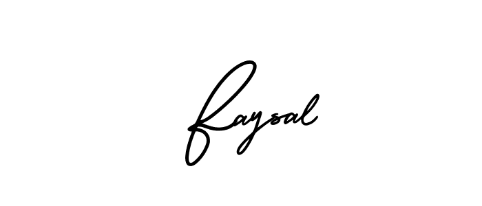Create a beautiful signature design for name  Faysal. With this signature (AmerikaSignatureDemo-Regular) fonts, you can make a handwritten signature for free.  Faysal signature style 3 images and pictures png